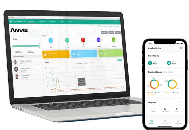 Anviz CrossChex Cloud Time & Attendance Management Solution - Biometric Access Control in qatar
